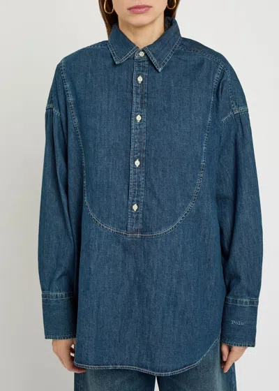 Polo Ralph Lauren Denim Shirt In Blue