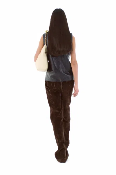 Loewe Bootleg Jeans In Denim In Brown