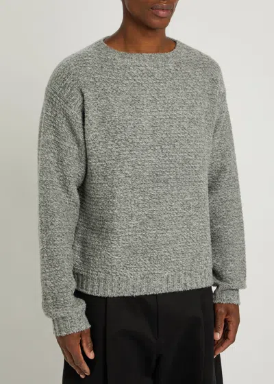 Studio Nicholson Camden Wool And Cashmere-blend Jumper In Gray