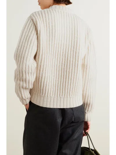 Dries Van Noten Twisted Knitted Sweater In Brown