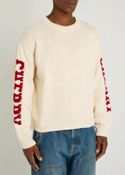 Cherry Los Angeles Logo Cotton-knit Jumper In White