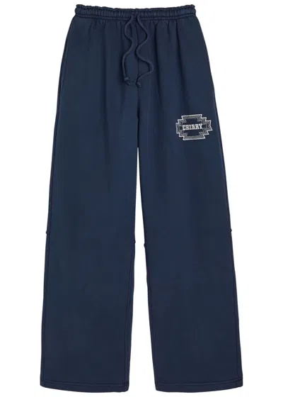 Cherry Los Angeles Embroidered Navajo Straight-leg Sweatpants In Blue