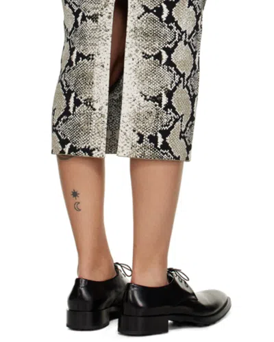 Khaite The Rumer Python Print Strapless Midi Dress In Multi