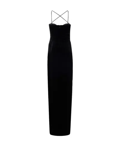 Alessandra Rich Hollowed Out Dress Dress In Black