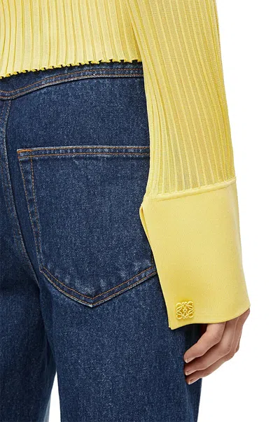 Loewe Cardigan In Viscose In Yellow