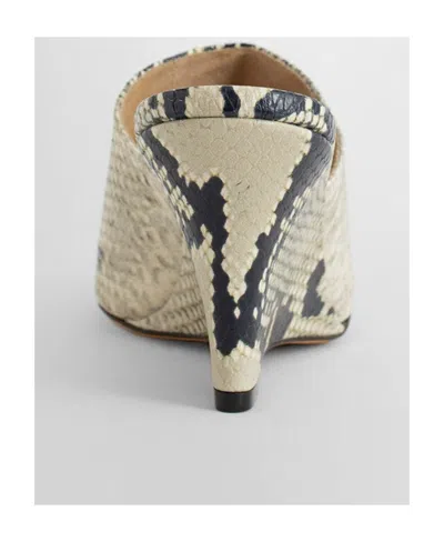 Khaite Marion 75mm Python-print Sandals In Neutral