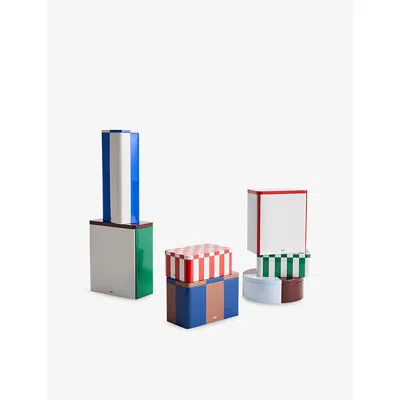 Hay Blue And Owhite Graphic-print Slim Tin Container&nbsp;