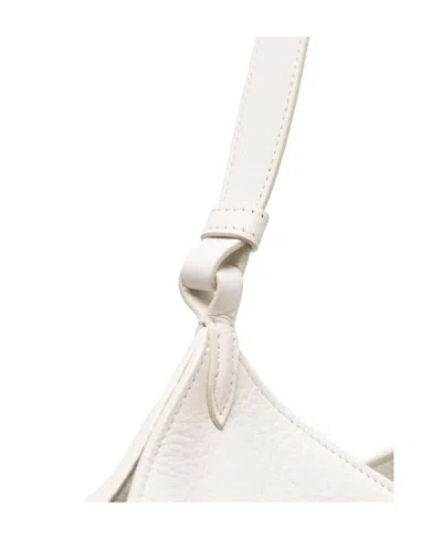Khaite Medium The Lotus Leather Tote Bag In White