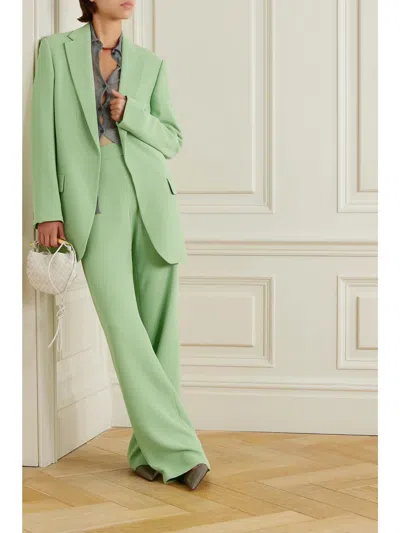 Dries Van Noten Long-sleeved Suit Coat In Green