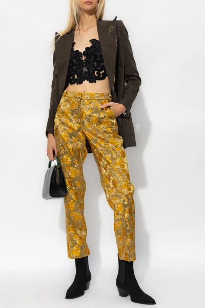 Dries Van Noten Multi-pocket Casual Pants In Brown