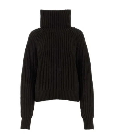 Khaite Lanzino High-neck Cashmere Jumper In Brown