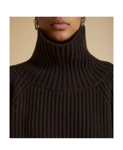 Khaite Lanzino High-neck Cashmere Jumper In Brown