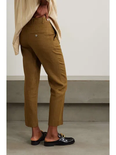 Loro Piana Belt-loop Casual Pants In Brown