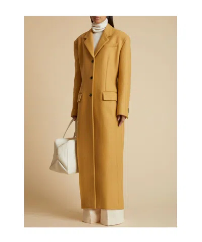 Khaite The Bontin Single-breasted Coat In Brown