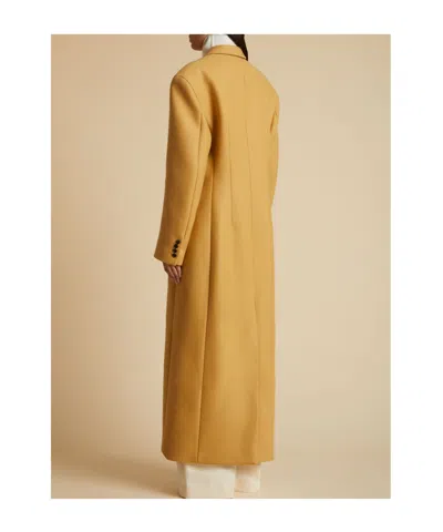 Khaite The Bontin Single-breasted Coat In Brown