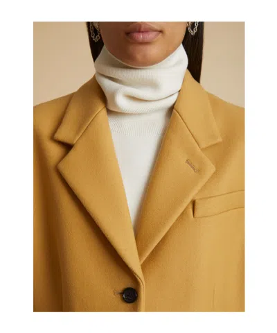 Khaite The Bontin Single-breasted Coat In Brown