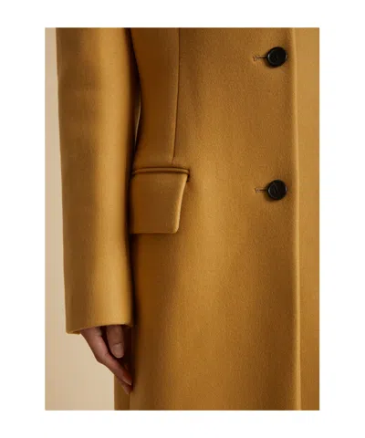 Khaite The Bontin Single-breasted Coat In Brown