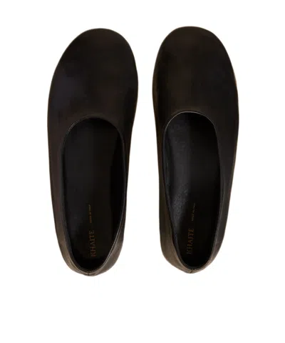 Khaite The Marcy Slip-on Ballerina Shoes In Black