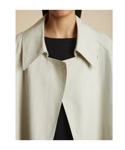 Khaite The Minnie Belted Coat In Neutral