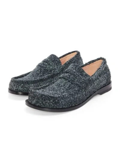 Loewe Campo Slip-on Loafers In Gray