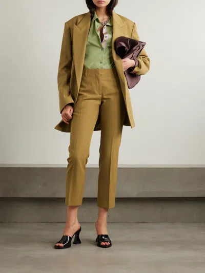 Dries Van Noten Belt Ring Casual Pants In Brown