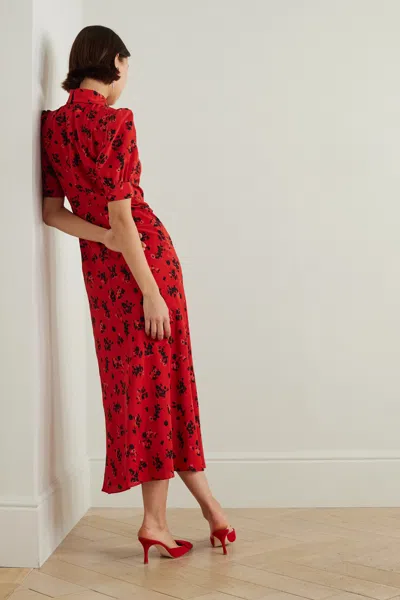 Alessandra Rich Short Sleeve Dress In Red