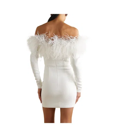 Alessandra Rich Strapless Dress In White