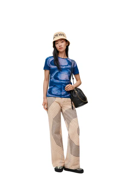 Loewe Baggy Jeans In Denim In Brown