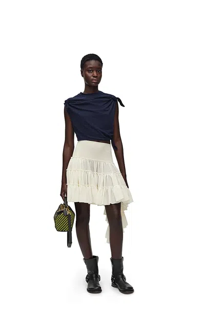 Loewe Knot Top In Cotton Blend In Blue