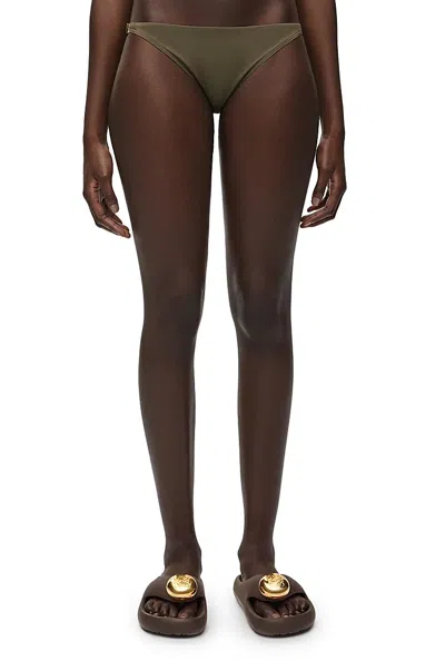 Loewe Bikini Bottoms In Technical Jersey In Green