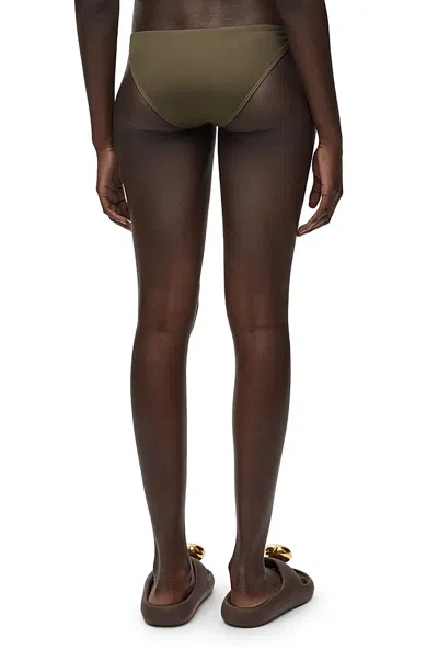 Loewe Bikini Bottoms In Technical Jersey In Green