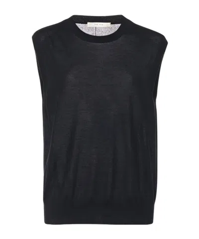The Row Balham Cashmere Sweater In Black