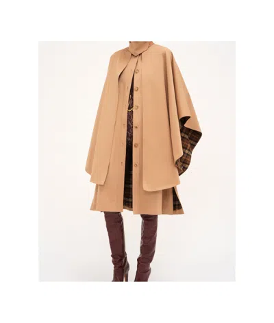 Chloé Organic Cotton Yarn Shawl In Nude