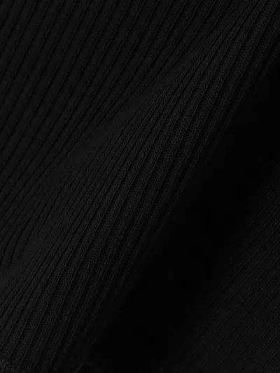 Agolde Binx Ribbed Stretch-lyocell And Organic Cotton-blend Tank In Black