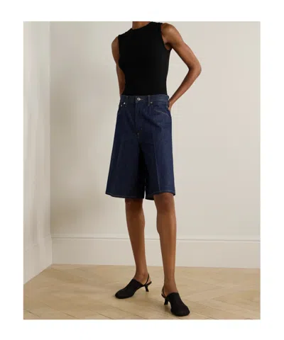 Agolde Binx Ribbed Stretch-lyocell And Organic Cotton-blend Tank In Black