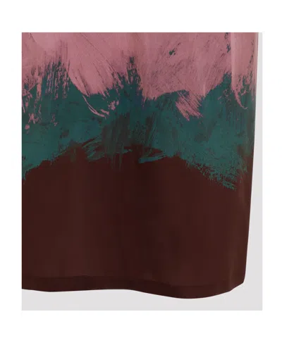 Dries Van Noten V-neck Sleeveless Dress In Pink