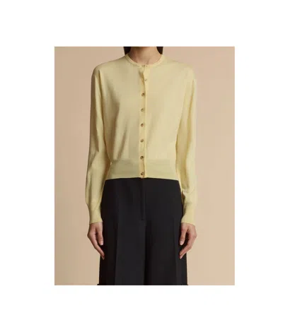 Khaite Jackie Cardigan In Neutral