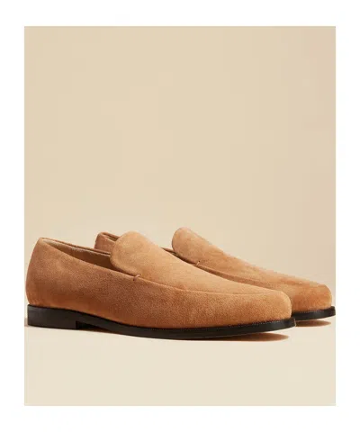 Khaite Alessio Round-headed Loafers In Brown