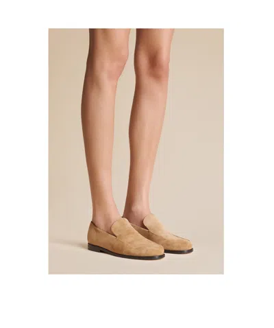 Khaite Alessio Round-headed Loafers In Brown