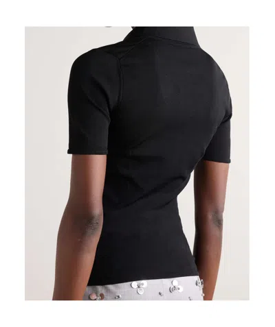 Dolce & Gabbana Short-sleeved Polo Shirt In Black