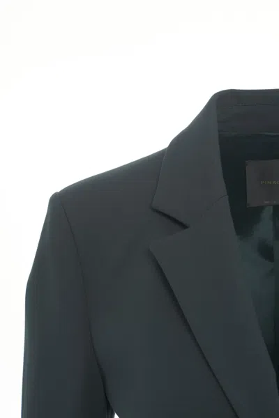 Pinko Notched-lapel Single Breasted Blazer In Gray