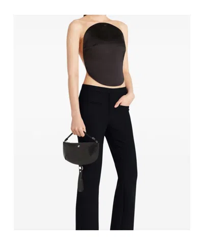 Courrèges Courreges Women Holy Eclipse Leather Shoulder Bag In Black