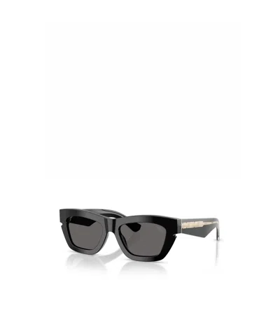 Burberry Eyewear Rectangular Frame Sunglasses In Black
