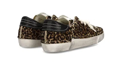 Philippe Model Stitched Leopard Print Low-top Sneakers Slip-on In Animal Print