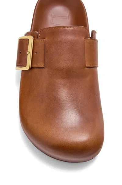 Loewe Ease Buckle Mule In Vegetable-tanned Calfskin In Brown