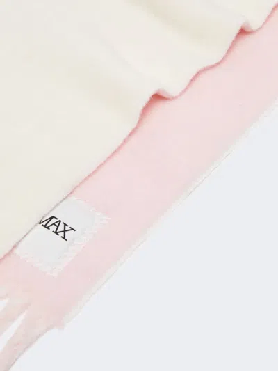 Sportmax Fringed Edge Scarf Collection In Pink