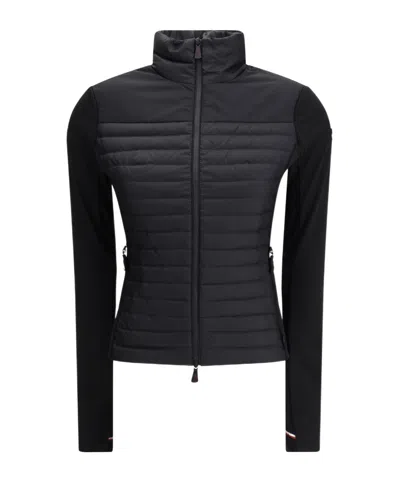Moncler Grenoble High-neck Zipped Cardigan In Black