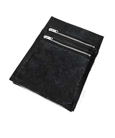 Alexander Wang Alexanderwang Axis Nubuck Leather Crossbody Pouch In Black