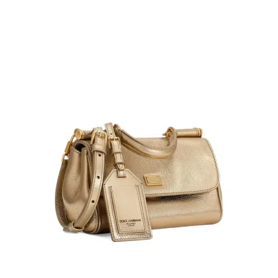 Dolce & Gabbana My Sicily Leather Handbag In Brown