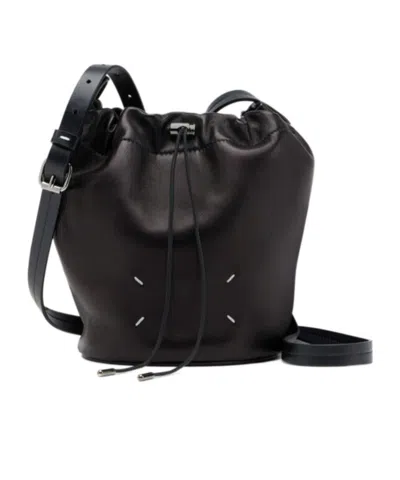 Maison Margiela Draw-string Pouch Bag In Black